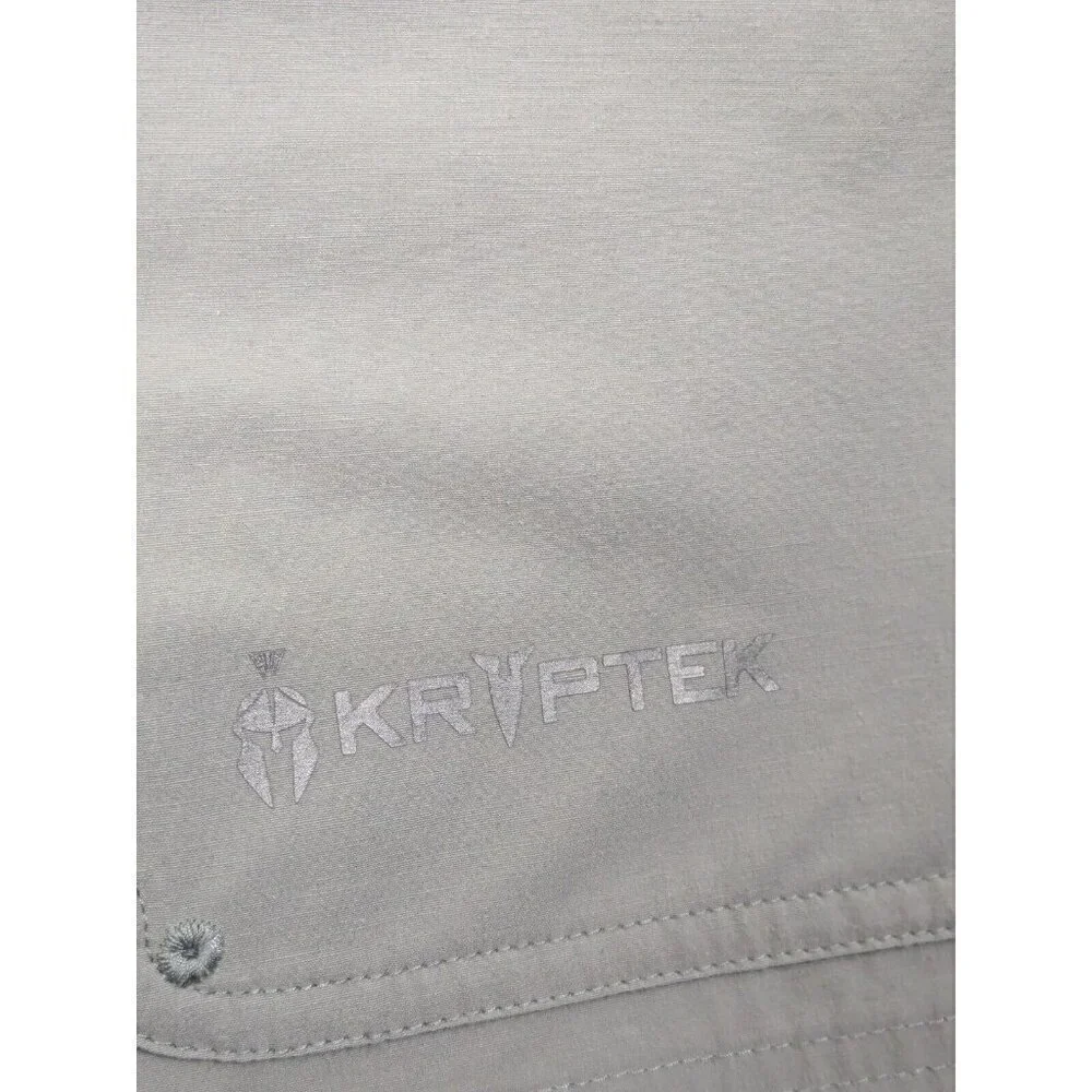 Kryptek Shorts Mens 32 Battlefield to Backcountry Fishing Hiking Zip Cargo Gray